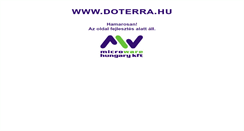 Desktop Screenshot of doterra.hu